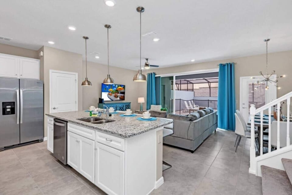 Living Room with Open Kitchen