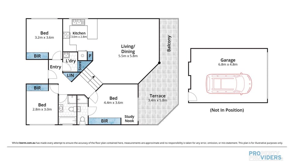 Floor Plan of The Pines Manly!