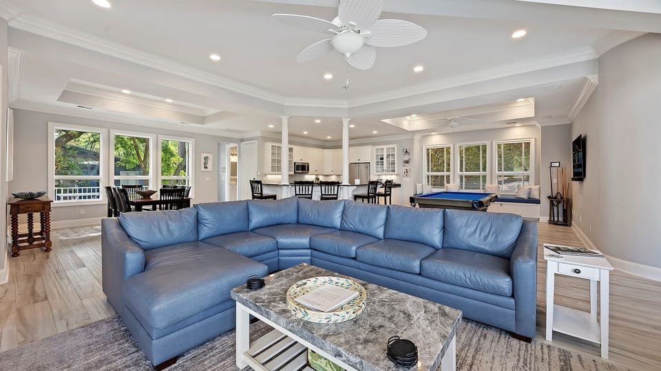 Large Flat Screen and Comfortable Seating