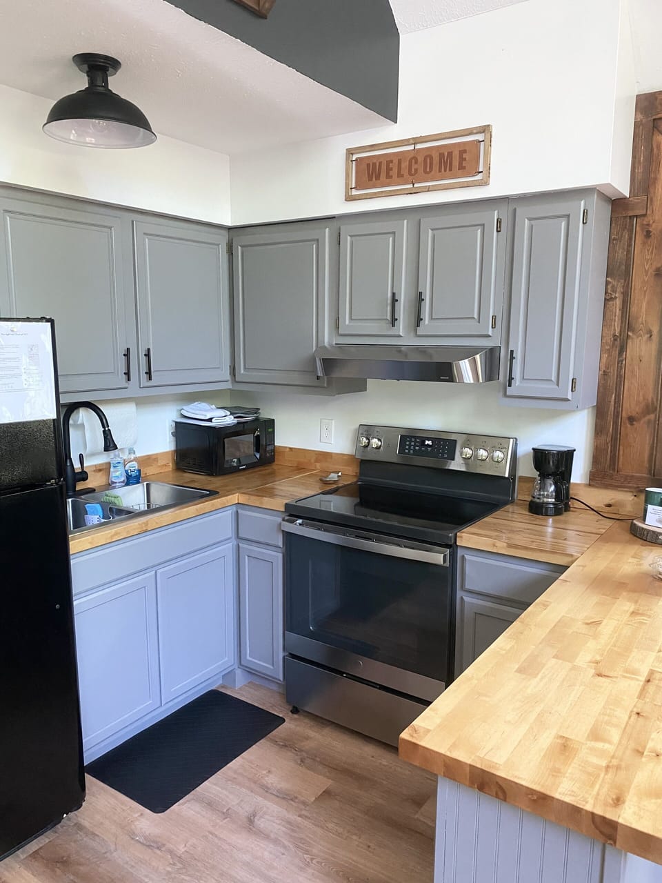 Fully stocked kitchen 
