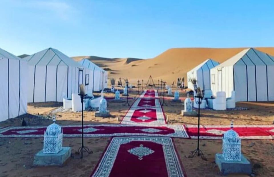 Outdoor banquet area