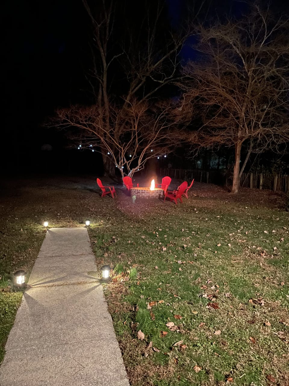                             -FIREPIT with seating-