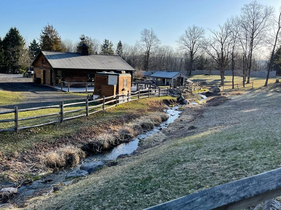 winter view of the pavilion and Wish Room