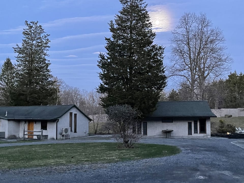 Spring view of Lower, Upper and FLX
