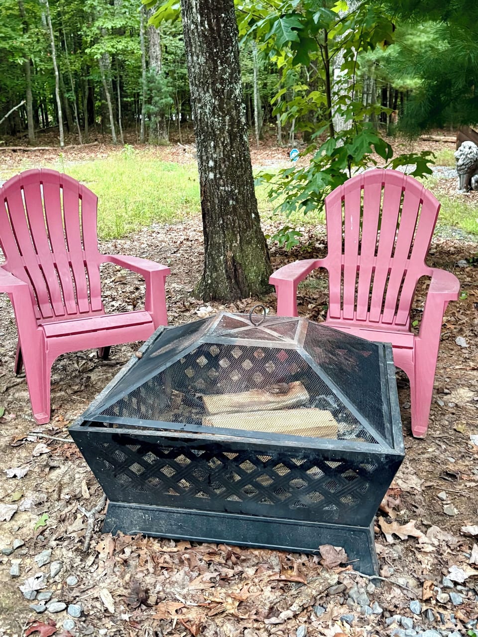 Fire pit for your use on those chilly nights