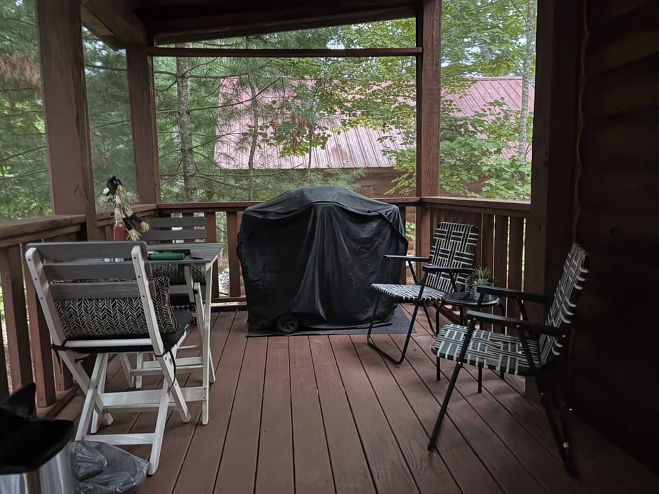 Front porch grill area