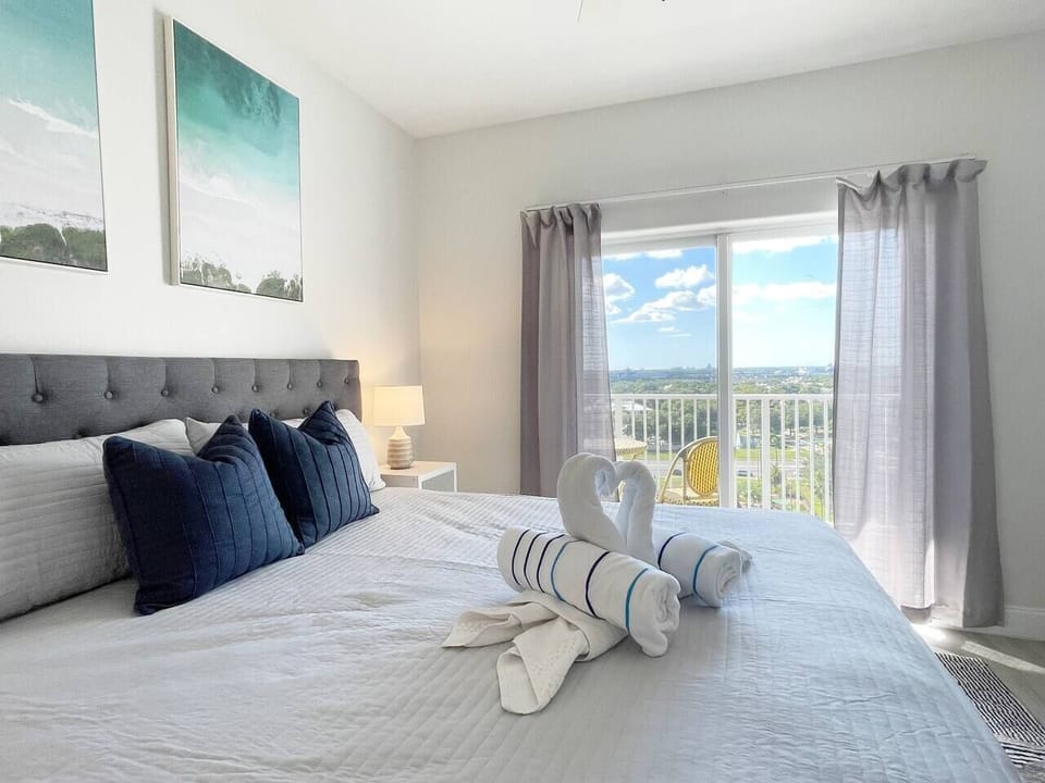 Master Suite with King size bed and private balcony and private bathroom