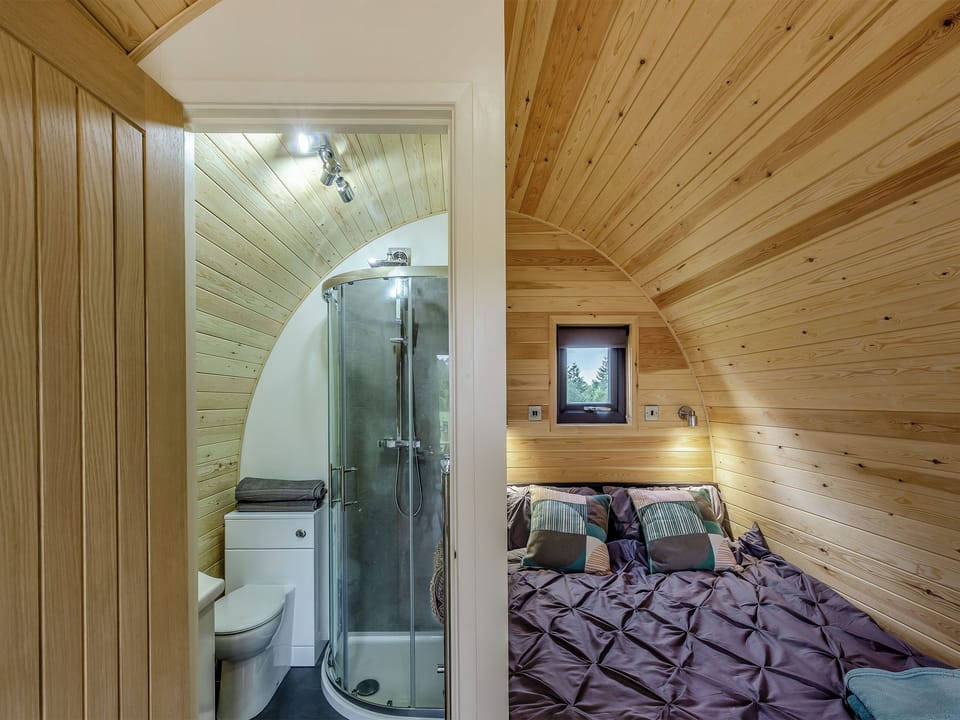 Open plan living space | Brook Valley Glamping-Beech - Brook Valley Glamping, Llanfair Caereinion