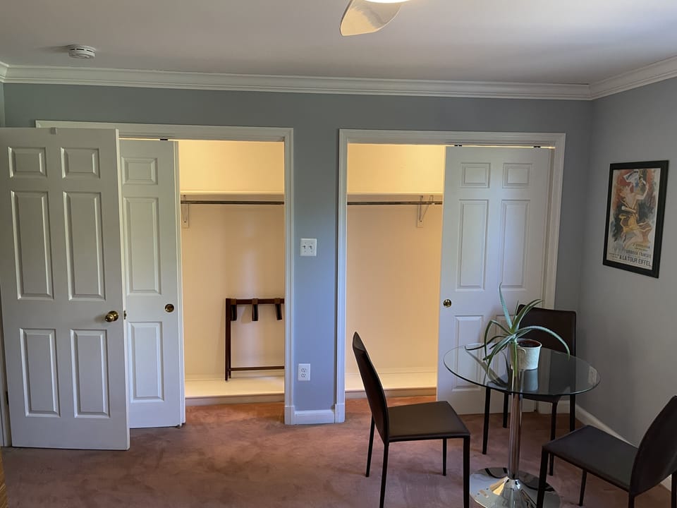 Bedroom 2's large closets