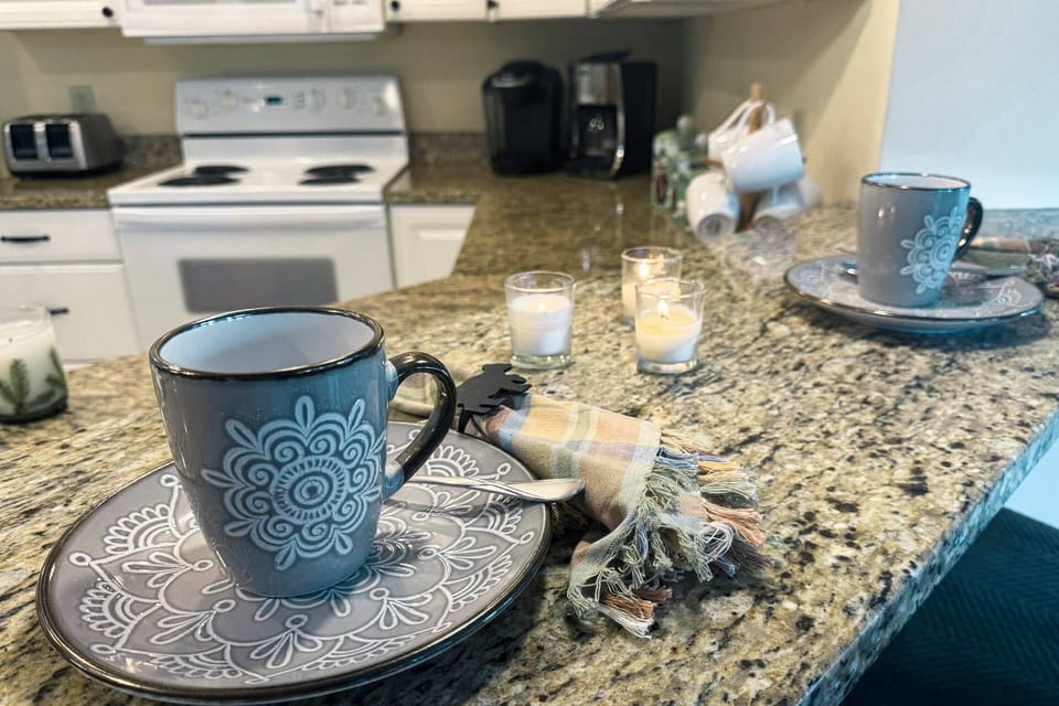 Enjoy your morning coffee before heading out for the day