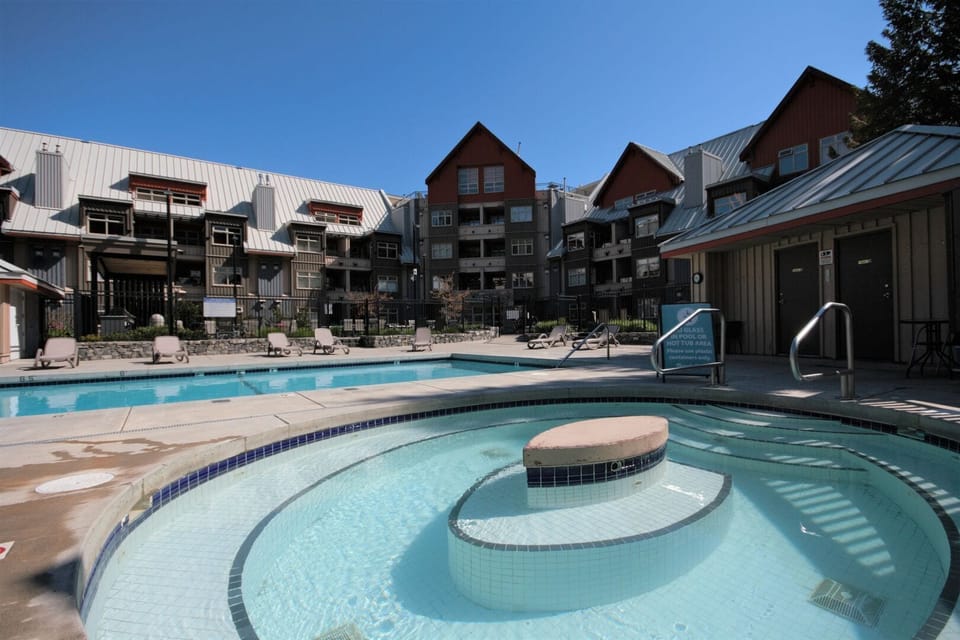 Soak and relax in the communal hot tub, open year-round.