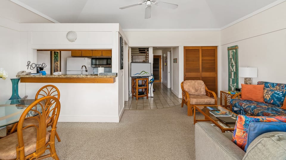 Kiahuna Plantation #218 - Living Great Room - Parrish Kauai