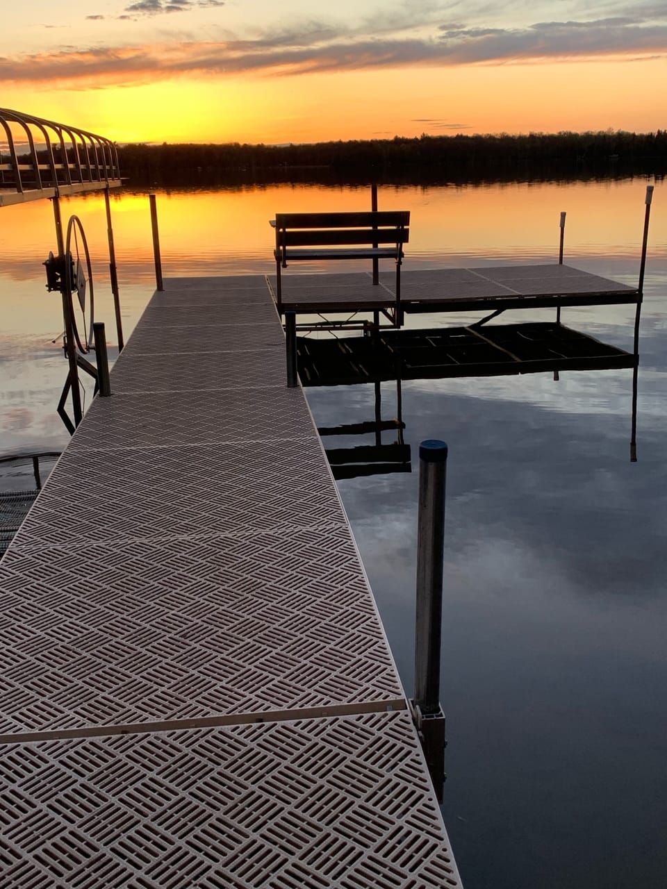 Sunset from the dock.