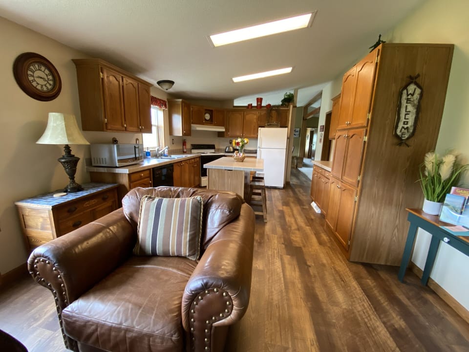 Large kitchen with center island