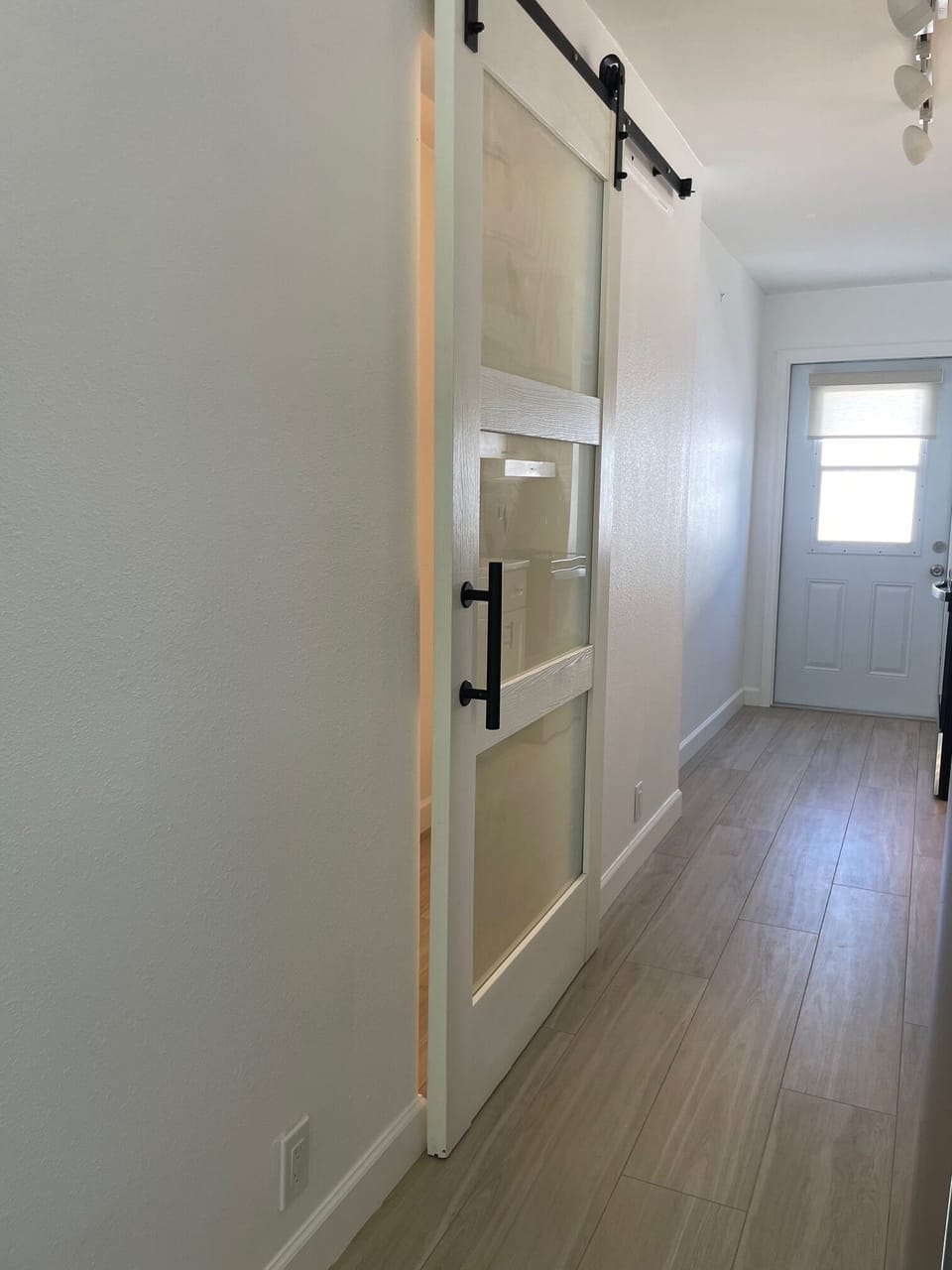 Sliding Door to Bathroom (photo taken from the Living Area) 