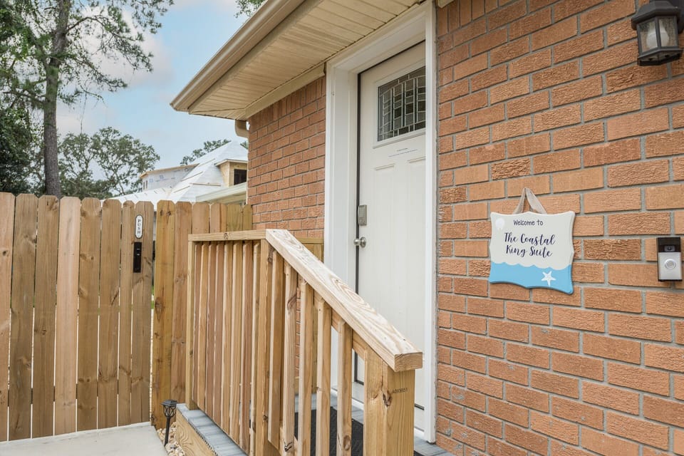 The exterior of your private entrance and completely private suite.