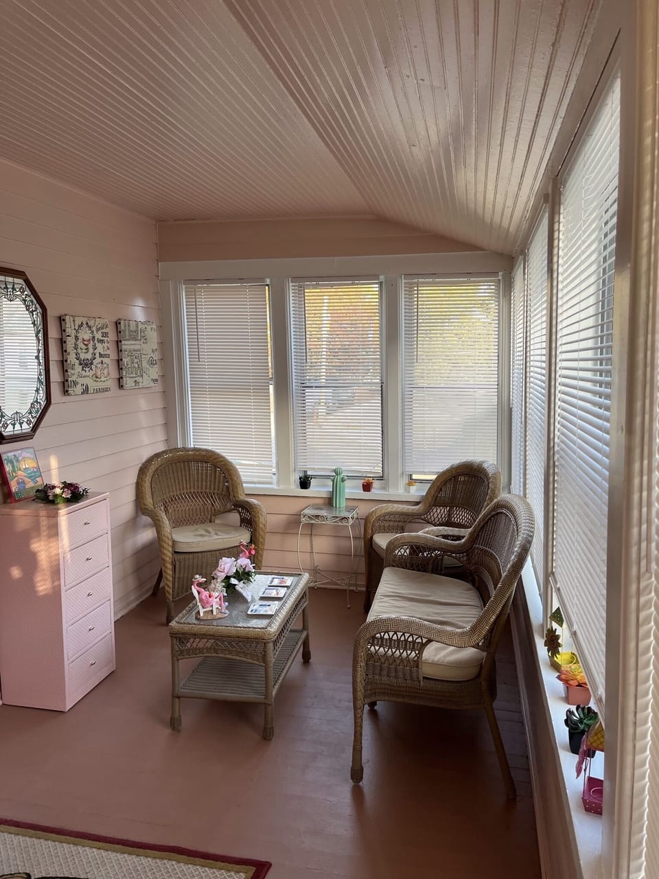 Sun room  Porch  (only room where smoking is allowed) 