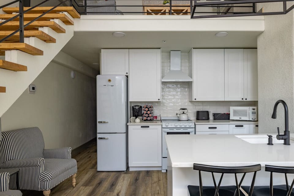 Open concept kitchen and dining