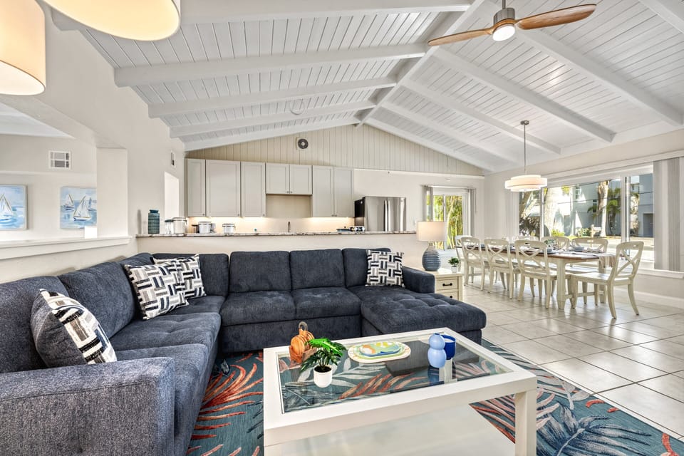 Living space - Living room, dining and kitchen.
