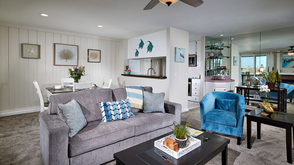 interior image (living/dining area, kitchen,hallway
