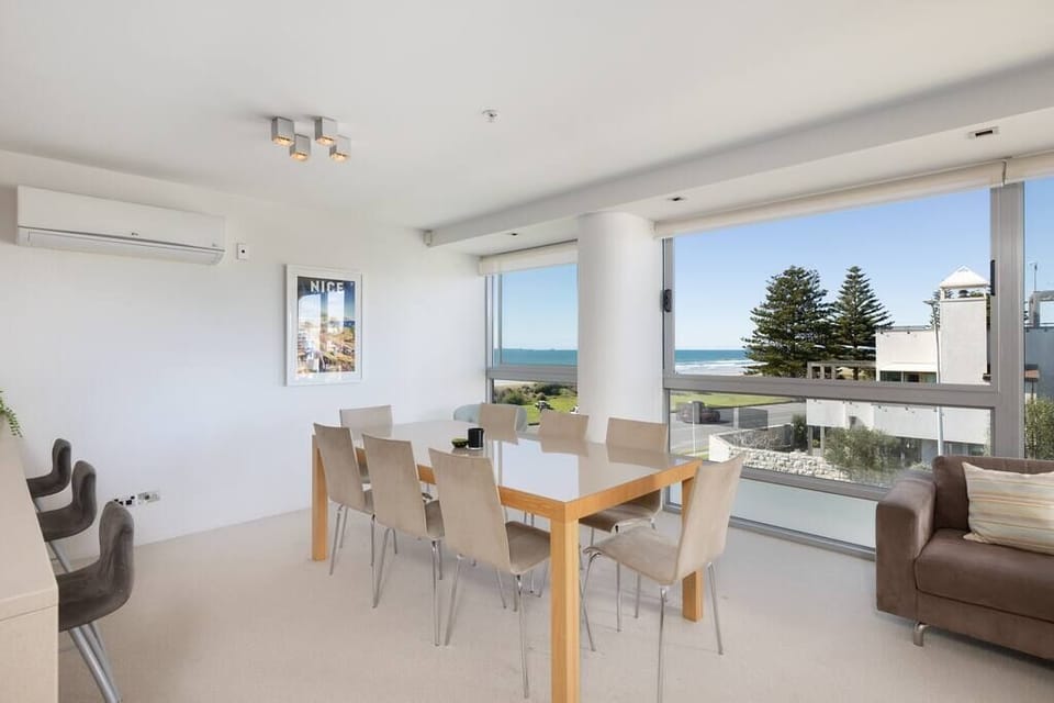 Stunning beach views from the living area 