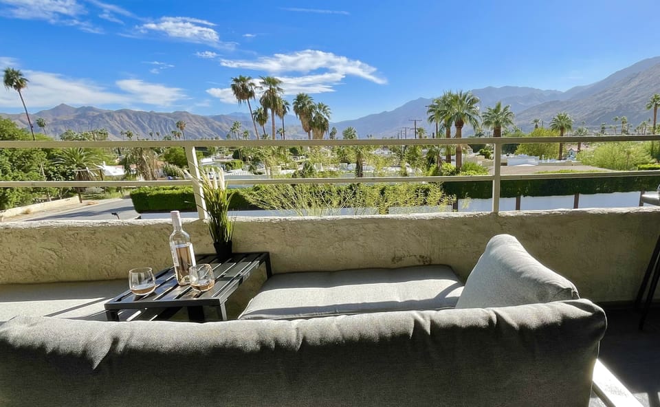 180 degrees of views of south Palm Springs and downtown