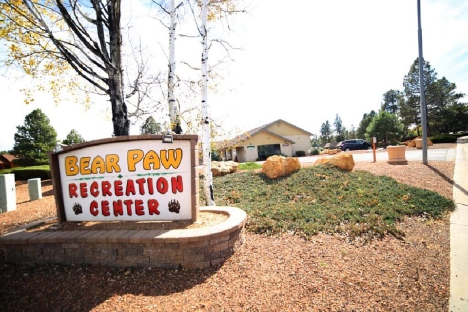 Outside front of the Bear Paw Rec Center 