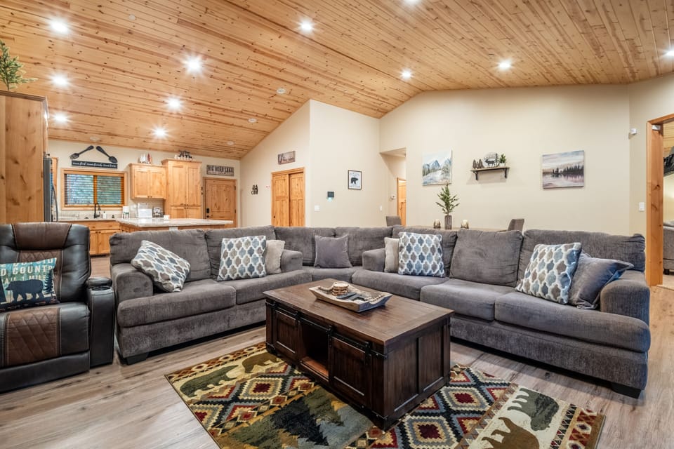 Kick back and relax on this comfortable living room.
