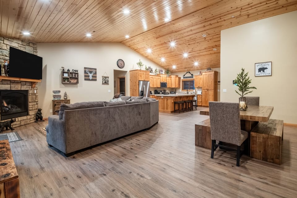 Embrace the spacious elegance of our open concept interior layout.