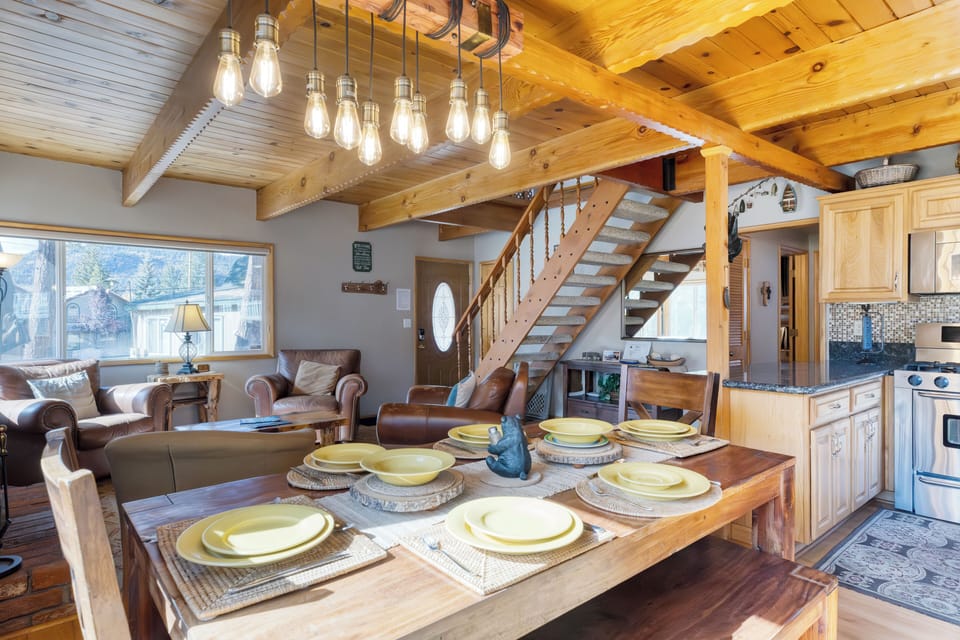 Cook dinner in the kitchen after a day on the lake.