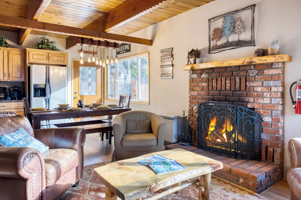 The main living area opens to the dining area.