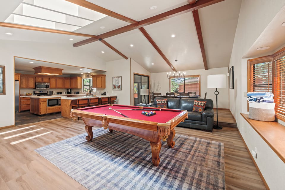 Pool table.