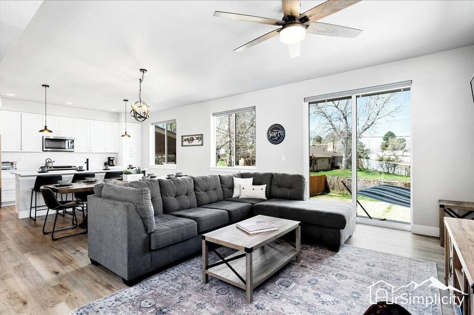 This bright and airy living room is perfect for cozy evenings with family and friends. 