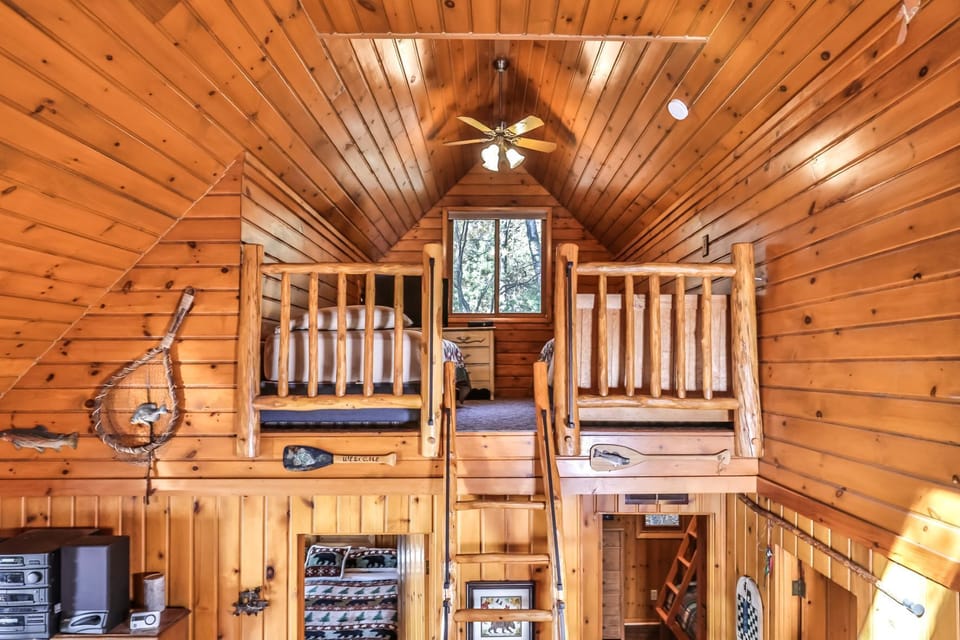 an open loft adds such charm