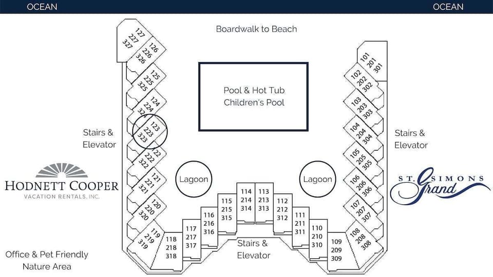 Saint Simons Grand #323 Building Map