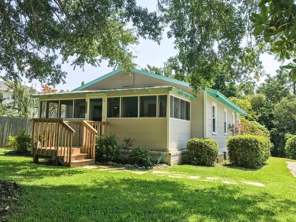 Front yard and house