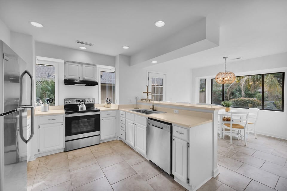 Kitchen featuring stainless steel appliances.