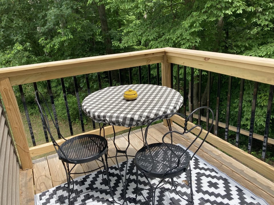 Private balcony off king room