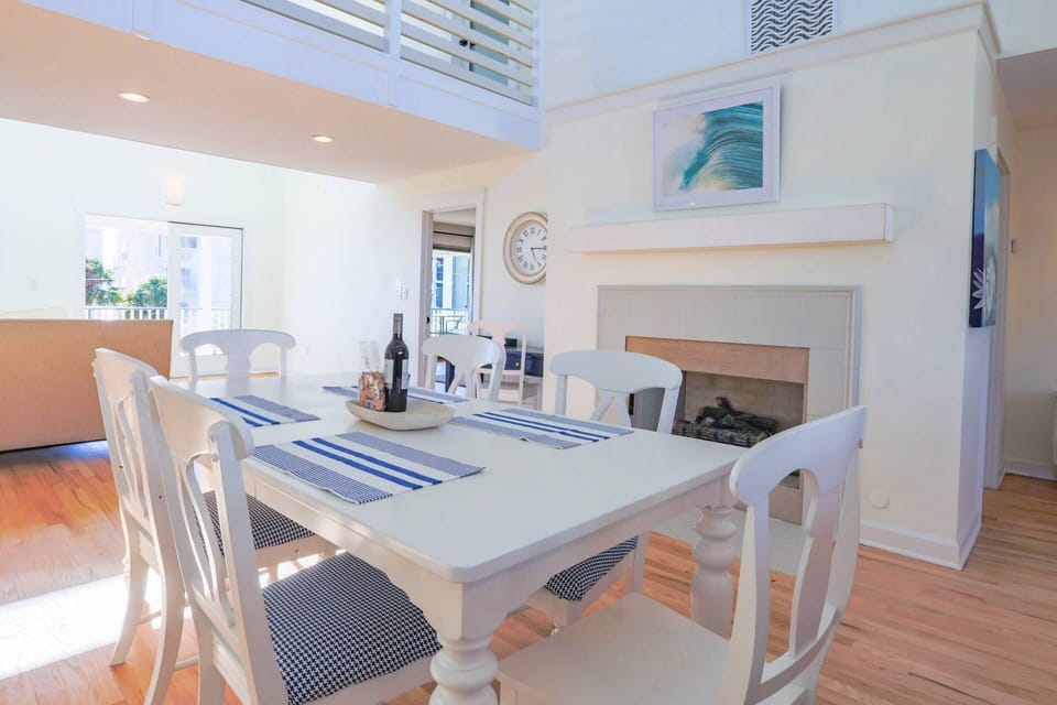 Four of the bedrooms are on the lower level off of the living room or kitchen.