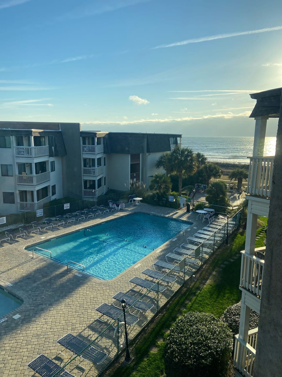 View from master bedroom & balcony 