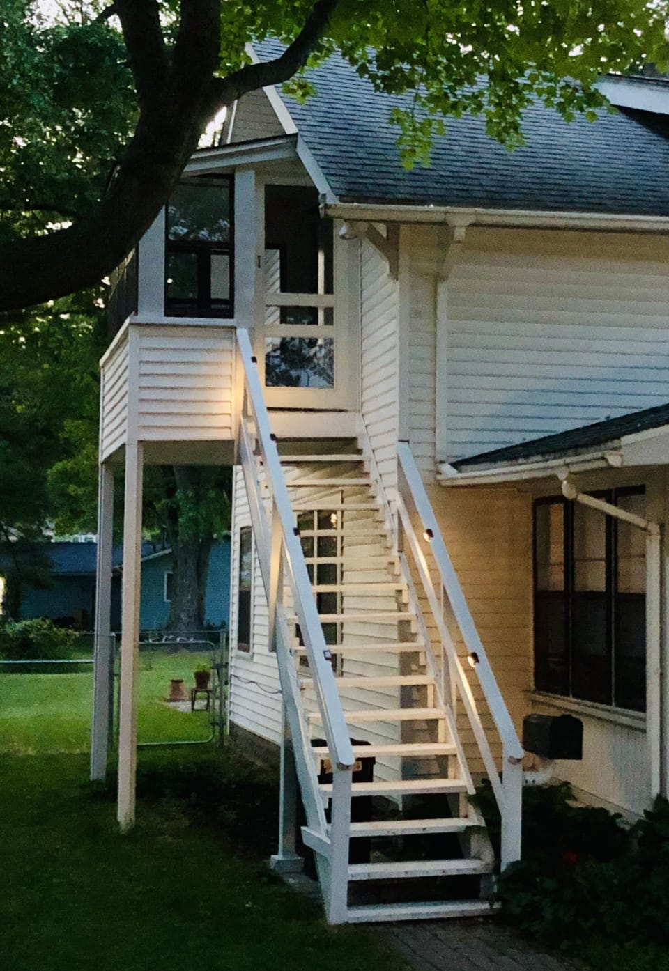 Private entrance upstairs unit