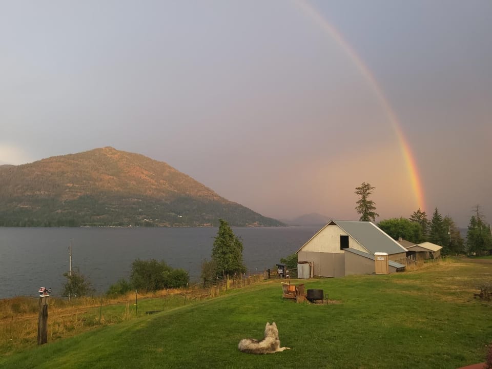 Looking southeast at Lake Pend Oreille and Eagen Mountain