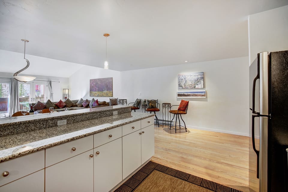 Kitchen and living area