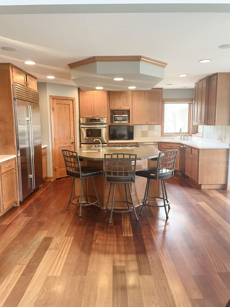 View of Kitchen from Living Room.