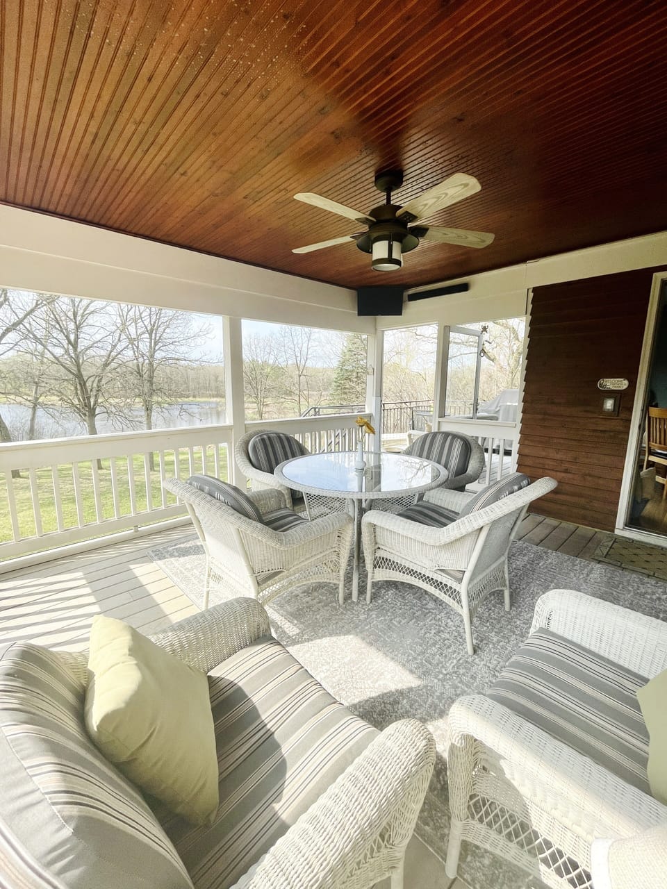 View of Silver Lake from Screened in Porch.