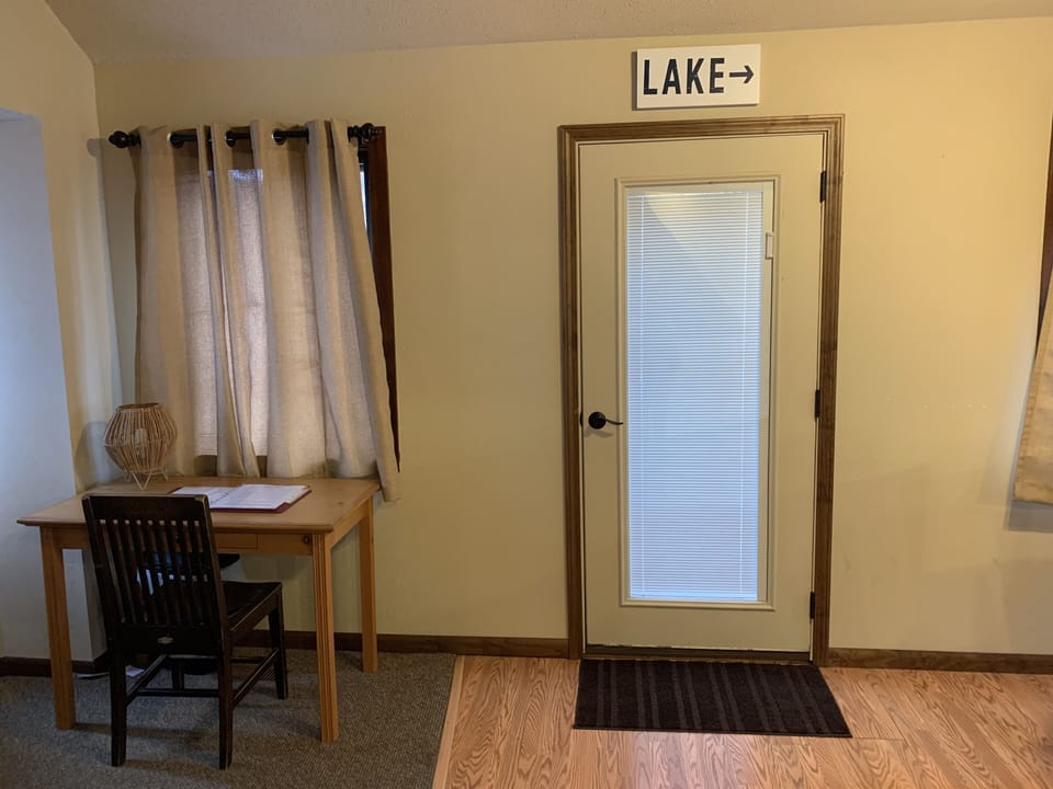 Door to upper deck area