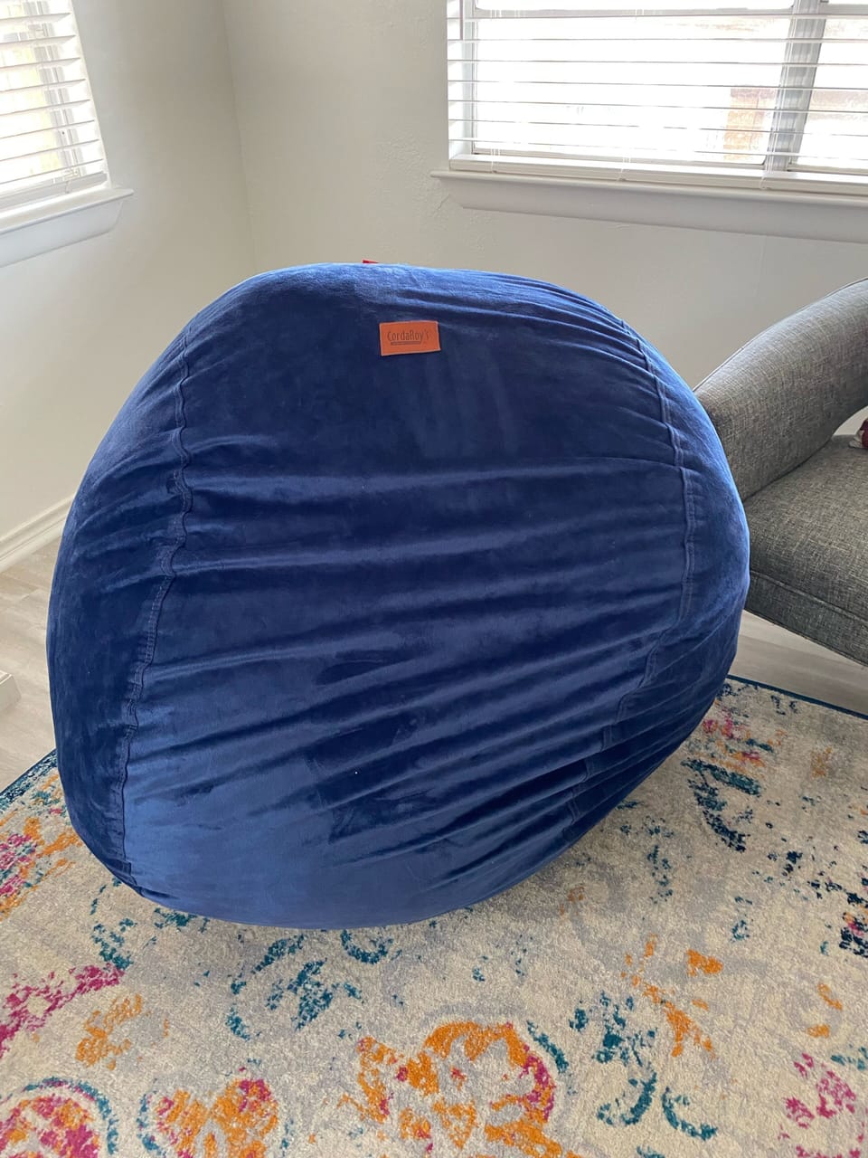 Corda Roy bag chair turns into more bedding 