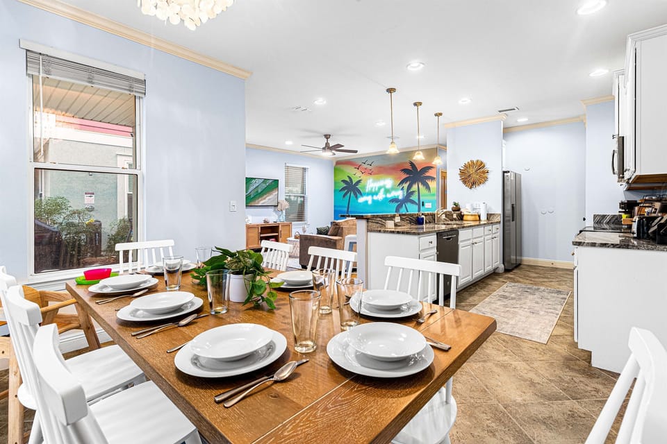 Gather the whole family for a real sit-down dinner. 