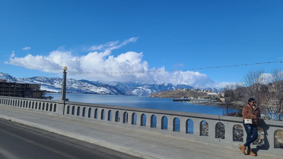 Built in 1927, the historic Woodin Ave Bridge over Lake Chelan