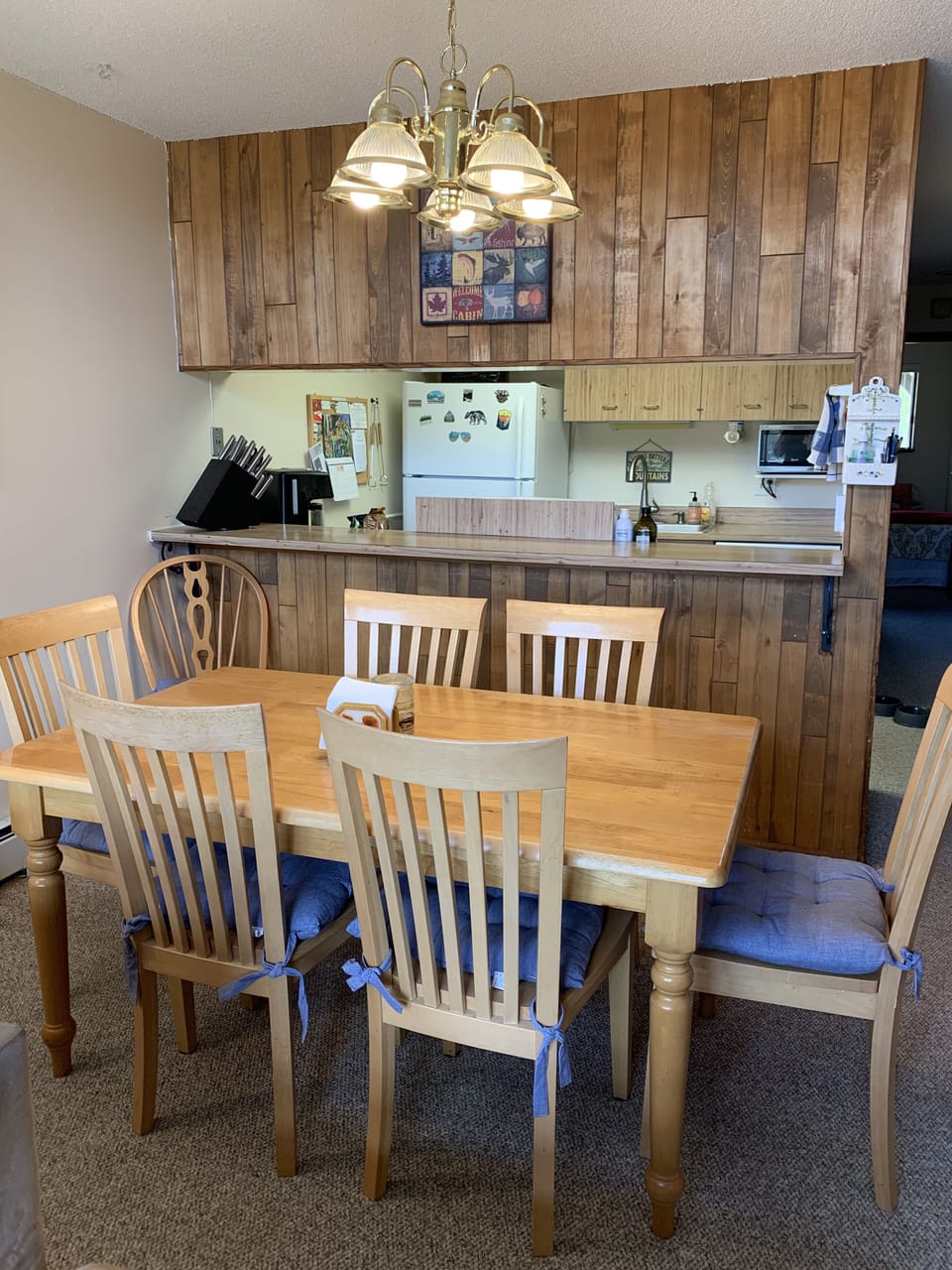 Dining area and kitchen